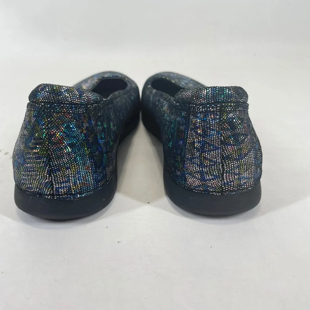 Alegria by PG Lite Petal Ballet Flats Metallic Mosaic Leather PET-321 Size 9